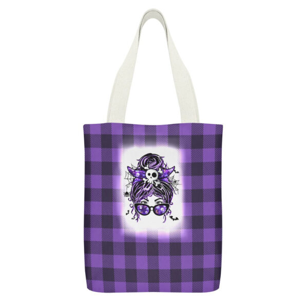 Witch Mom Canvas Tote Bag Inside pocket(double-sided design) - Image 3