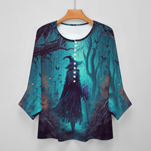 Witchy Ruffled Petal Sleeve Top - Image 4