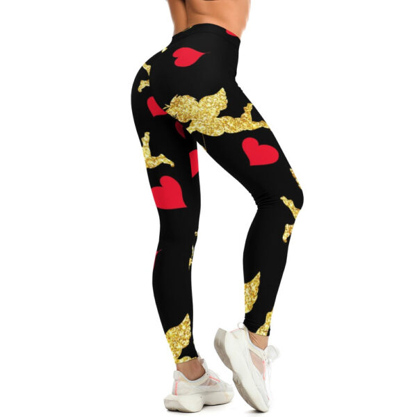 Stupid Cupid Too Soft Ladies Tight Yoga Pants - Image 6