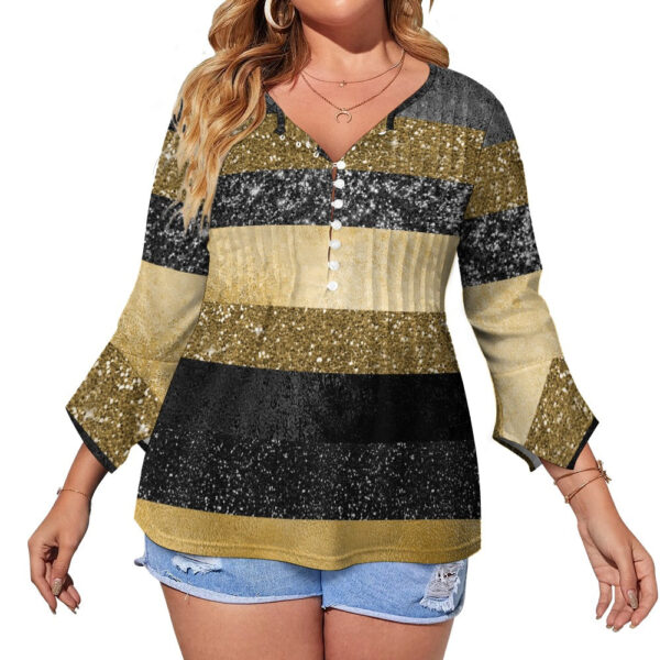 Glam Ruffled Petal Sleeve Top