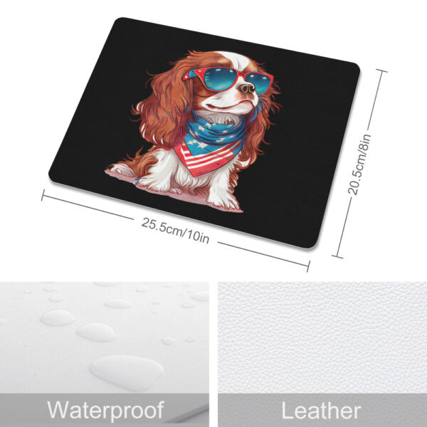 Cavalier King Charles Spaniel Leather Mouse Pad - Image 3