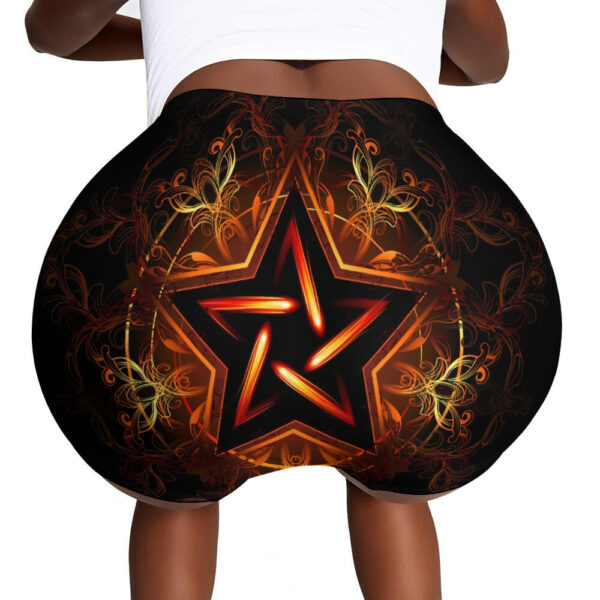 Five Point Star Ladies Shorts - Image 4