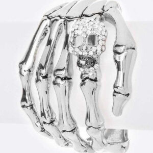 Skeleton Hand Skull Bangle