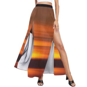 Sunset High Slit Long Beach Skirt