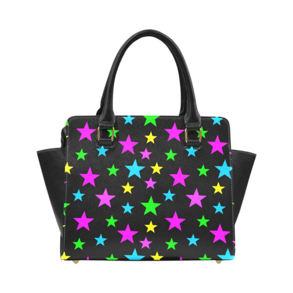 Neon Stars Classic Shoulder Handbag - Image 2