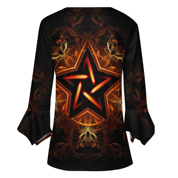 Pentagram Ruffled Petal Sleeve Top - Image 5