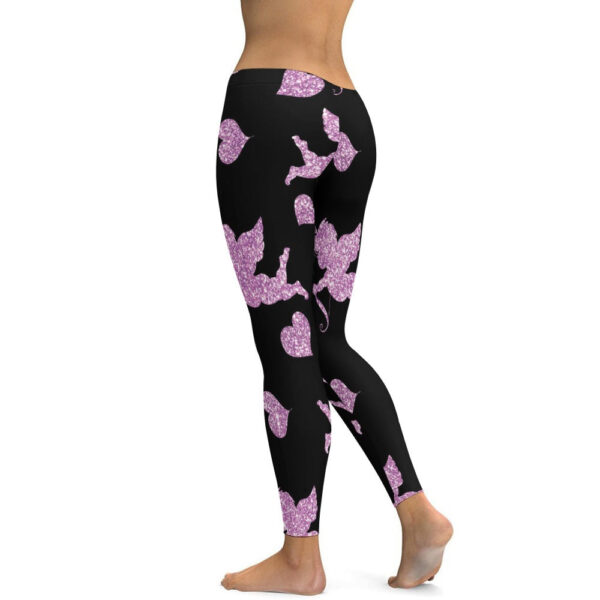Stupid Cupid Soft Ladies Tight Yoga Pants - Image 8