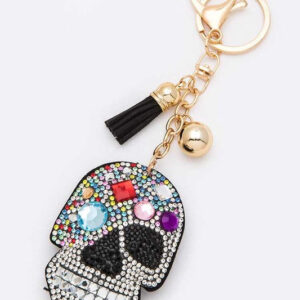 Mix Crystal Skull Iconic Pillow Key Chain