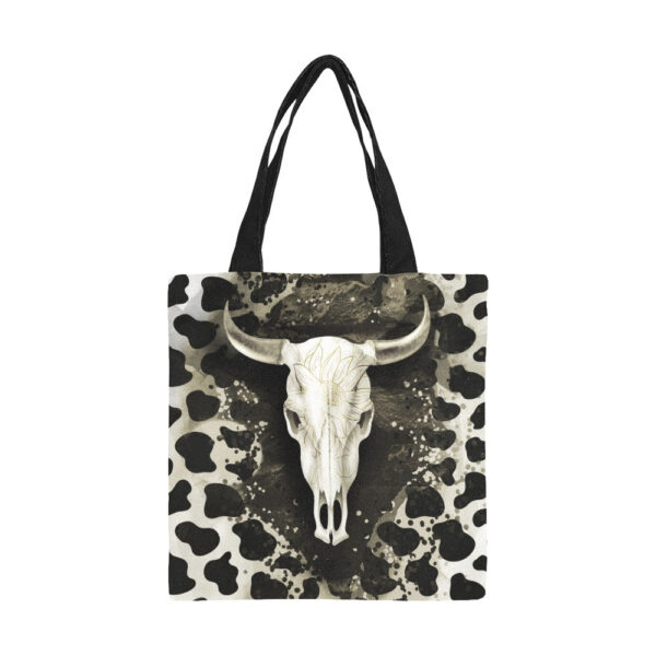 Western Cow Canvas Tote Bag - Image 4