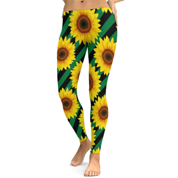 Sunflower Soft Ladies Tight Yoga Pants - Image 6