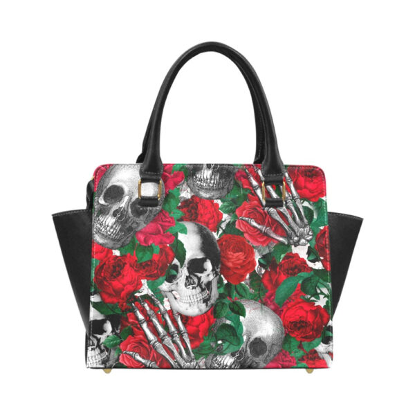 Skulls and Roses Classic Shoulder Handbag - Image 2