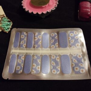 Blue Floral Fantasy – Nail Polish Strips