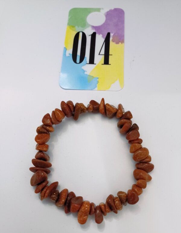 Goldstone Natural Stone Stretch Bracelet - Image 2