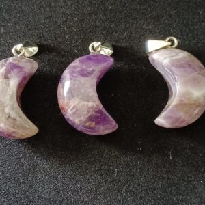 Amethyst Moon Pendant