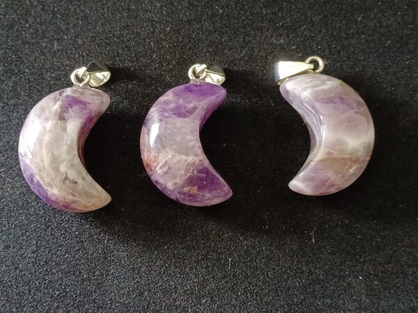 Amethyst Moon Pendant