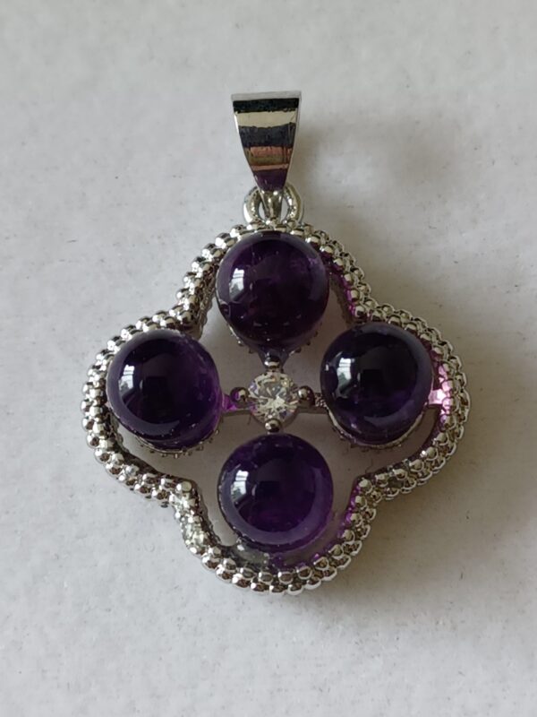 4 Stones + Rhinestone Pendant - Image 6
