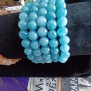 Aquamarine Natural Stone Stretch Bracelet