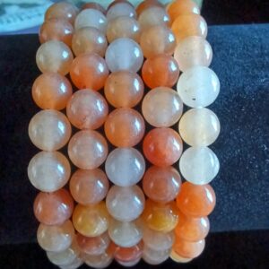Botswana Agate Natural Stone Stretch Bracelet