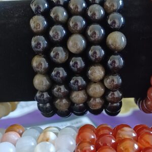 Obsidian Natural Stone Stretch Bracelet