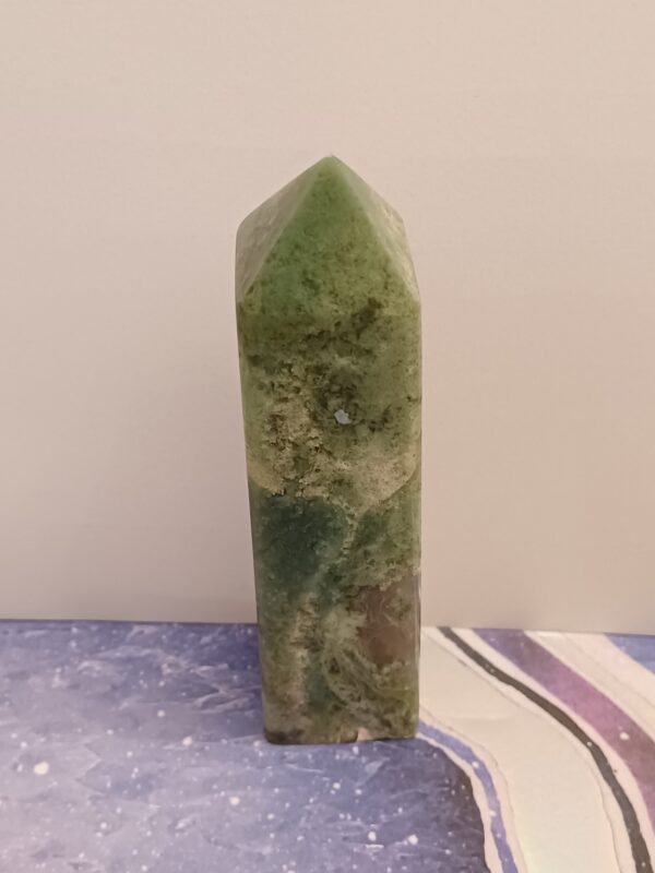 Green Moss Agate Tower Point - Image 4