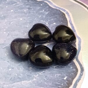 Blue Goldstone Heart - Small