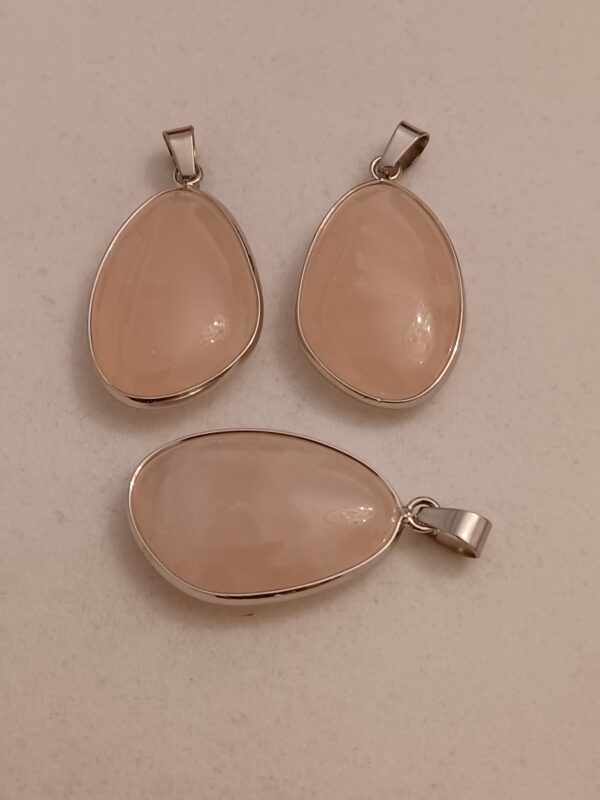 Crystal Pendant with Silver Wrap - Image 2