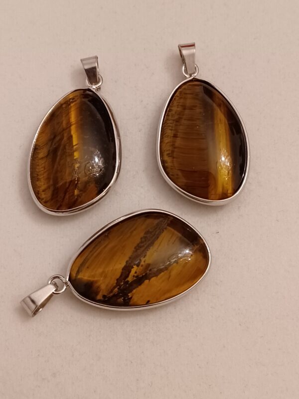 Crystal Pendant with Silver Wrap - Image 3