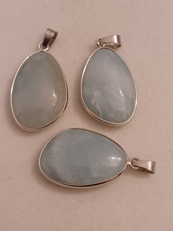 Crystal Pendant with Silver Wrap - Image 5
