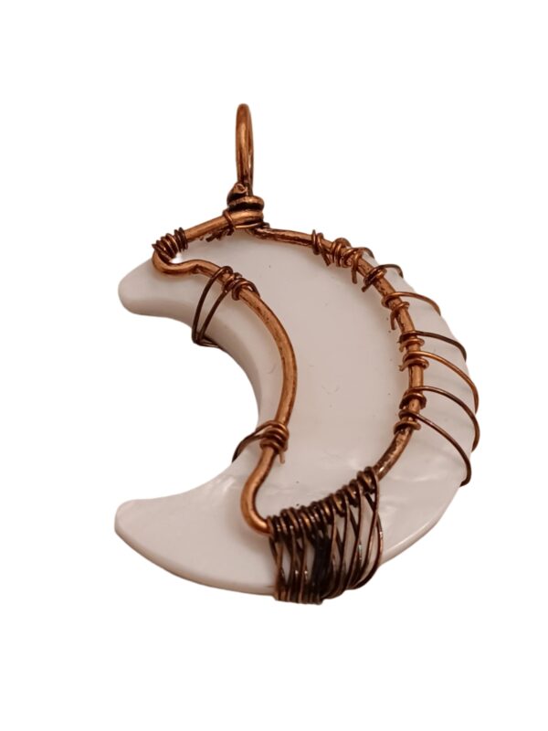 Abalone Crescent Moon Pendant - Image 2
