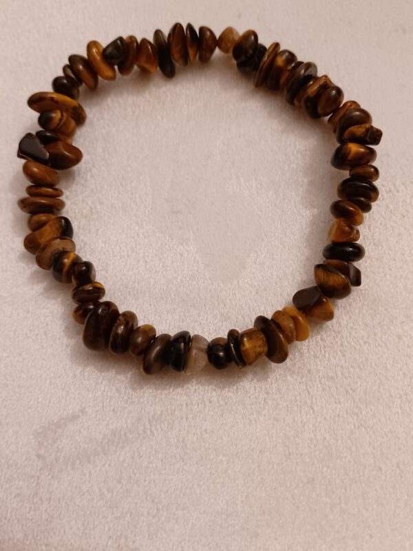 Tiger Eyes Natural Stone Stretch Bracelet - Image 2