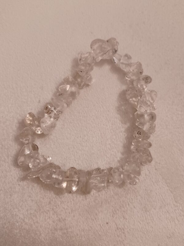 Quartz Crystal Natural Stone Stretch Bracelet - Image 2