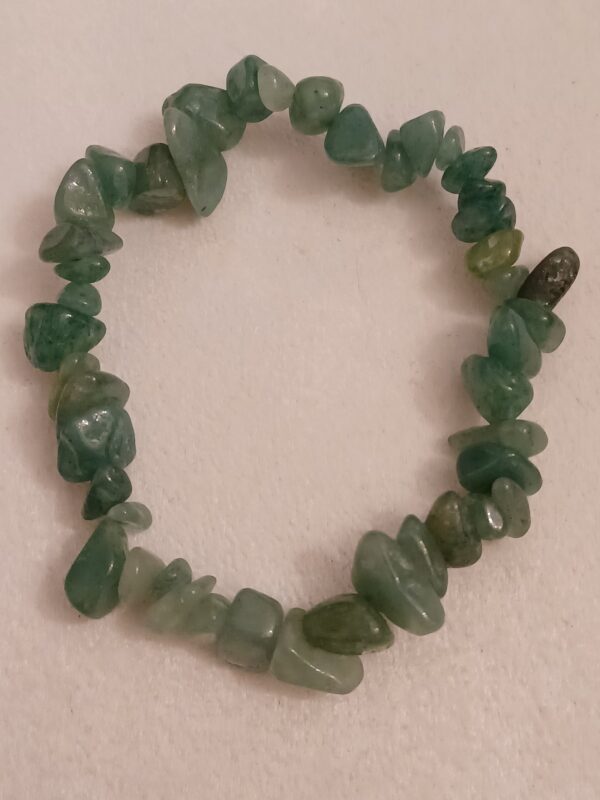 Green Aventurine Natural Stone Stretch Bracelet - Image 2