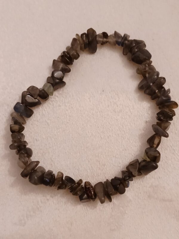 Smokey Quartz Natural Stone Stretch Bracelet - Image 2