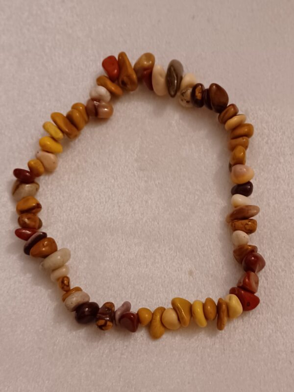 Mookaite Natural Stone Stretch Bracelet - Image 2