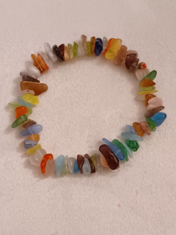 Elbaite Natural Stone Stretch Bracelet - Image 2