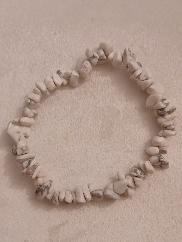 Magnesite Natural Stone Stretch Bracelet - Image 2