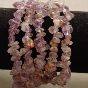 Super Seven Amethyst Natural Stone Stretch Bracelet
