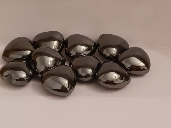 Silver Hematite Heart - Small
