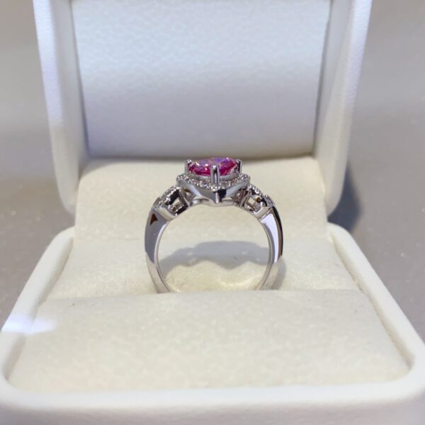 1 Carat Moissanite 925 Sterling Silver Ring - Image 2
