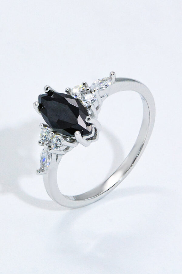 Black Agate 925 Sterling Silver Ring - Image 5