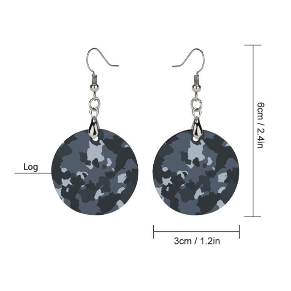 Wooden Camouflage Earrings - Image 5