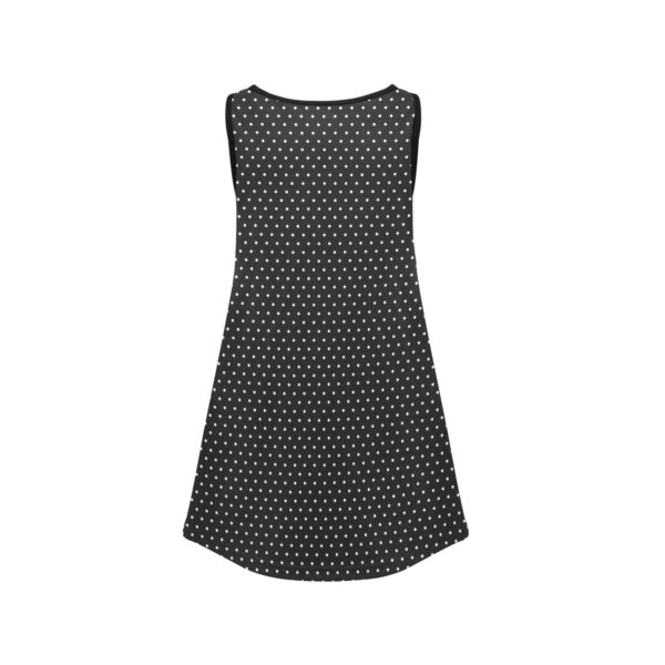 Polka Dot Sleeveless Dress - Image 3