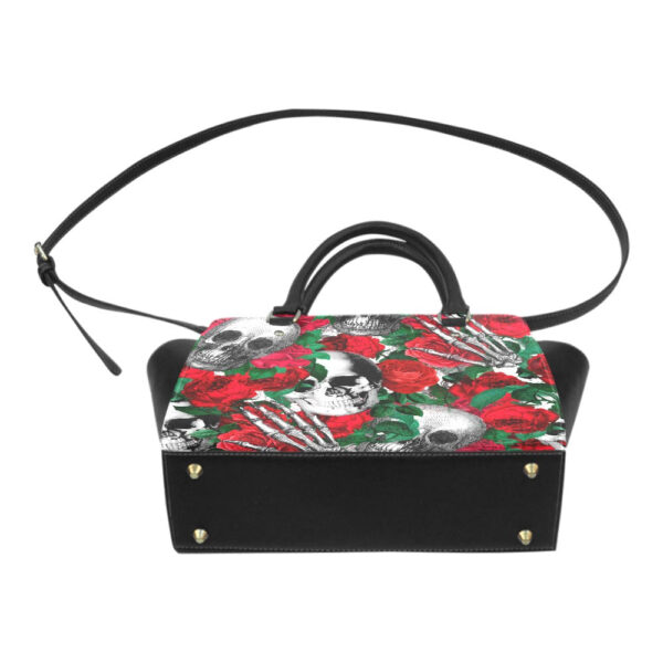 Skulls and Roses Classic Shoulder Handbag - Image 4