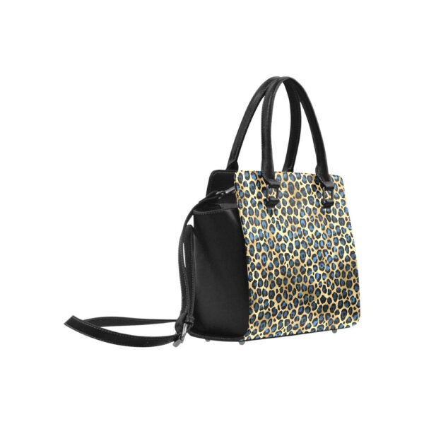 Blue Leopard Classic Shoulder Handbag - Image 4