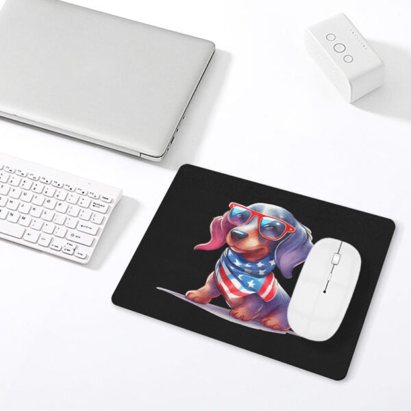 Patriotic Dachshund Leather Mouse Pad - Image 2