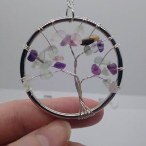 Fluorite Tree of Life Statement Pendant