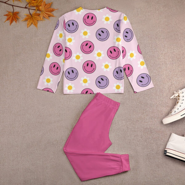 Deep Pink Girl's Pajama Set