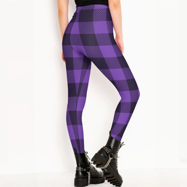 Buffalo Plaid Regular Leggings - Image 4
