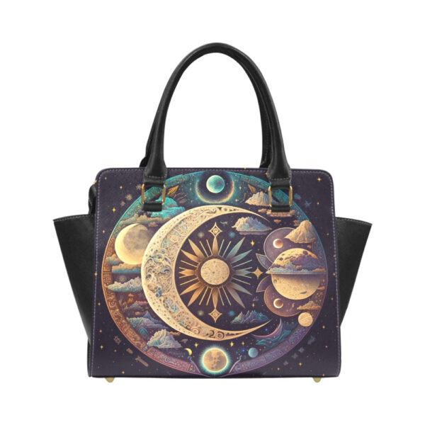 Celestial Moon Sun Classic Shoulder Handbag - Image 4
