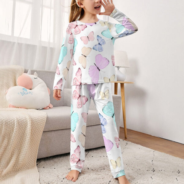 Butterfly Flutter Girl's Pajama Set - Image 3